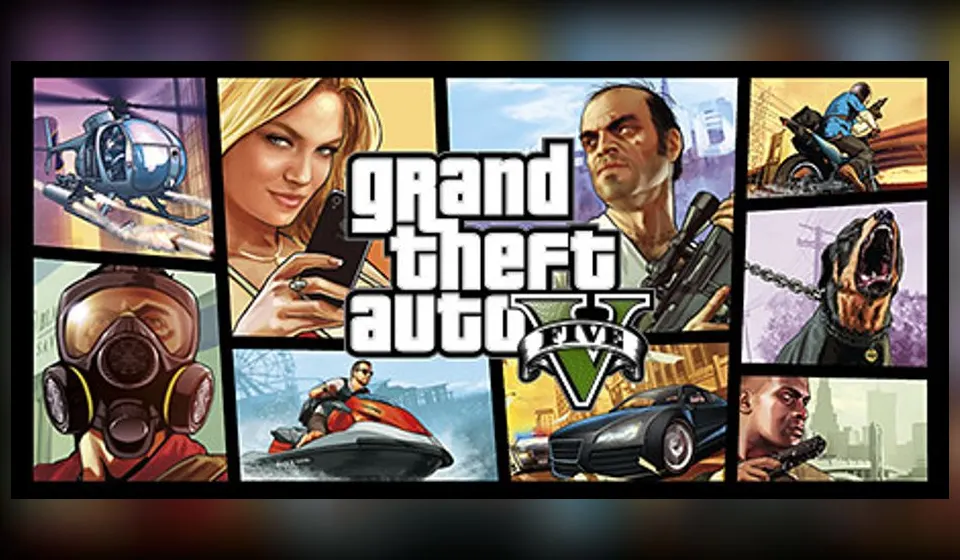 Promotional art for the original GTA 5 archived fan page title; not a screenshot of this browser port